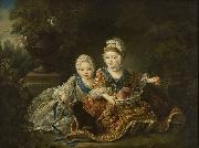 Francois-Hubert Drouais, The Duke of Berry and the Count of Provence at the Time of Their Childhood